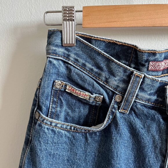 Y2K Vintage Bluenotes Low Rise Patchwork Bottom Denim Size 27W/26L - Picture 3 of 6